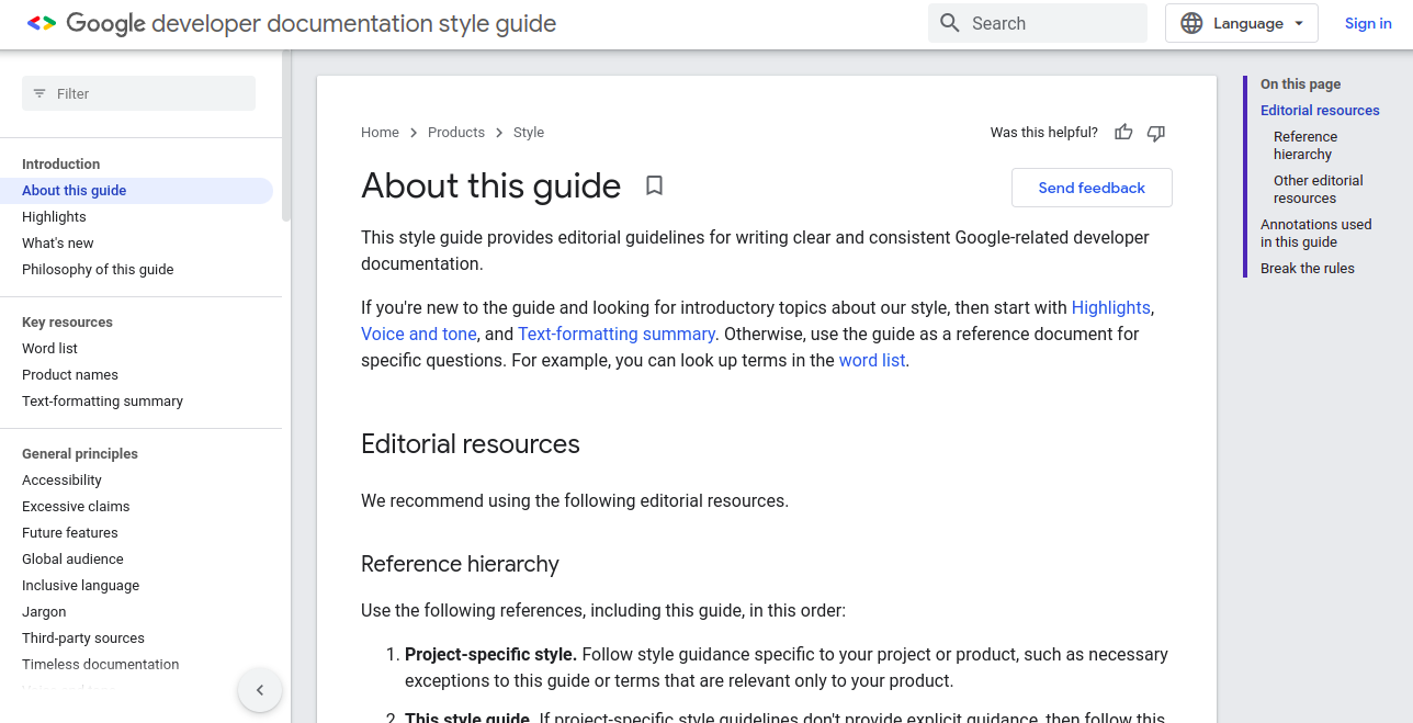 Google Style Guide