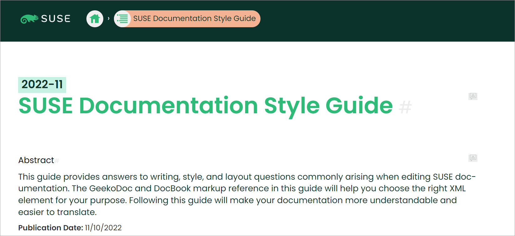 SUSE Style Guide