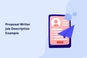 Proposal Writer Job Description Example