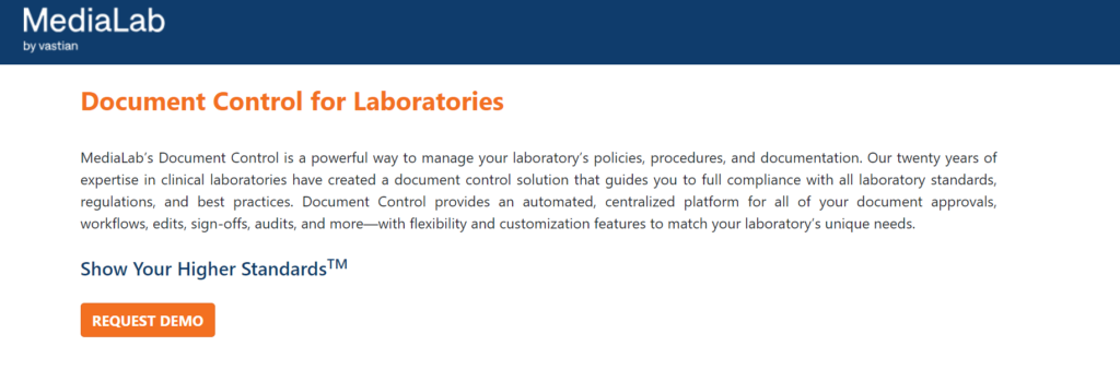 Document Control by MediaLab