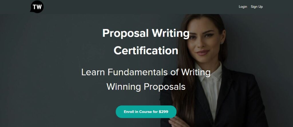 proposal writing certification