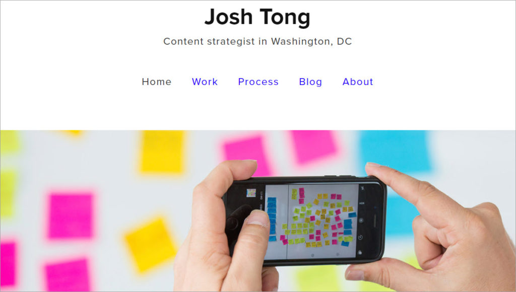 Josh Tong website