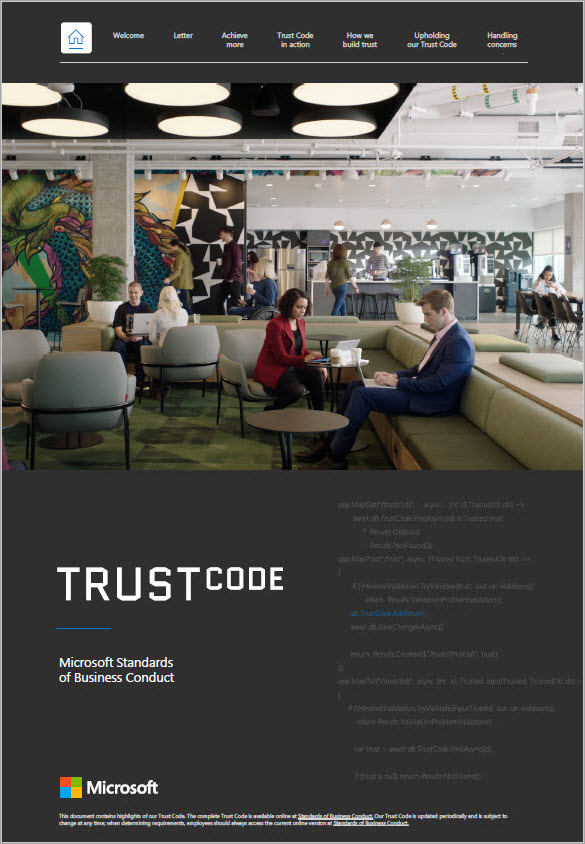 Policies - Microsoft trust code