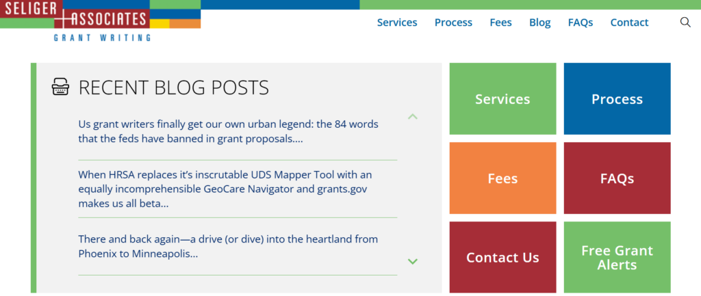 Seliger Grant WRiting