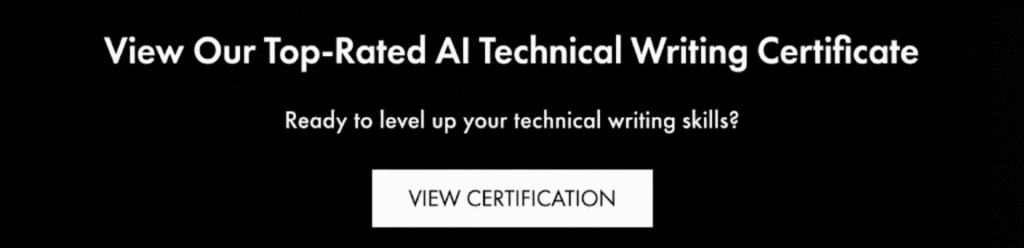 AI Technical Writing Certificate